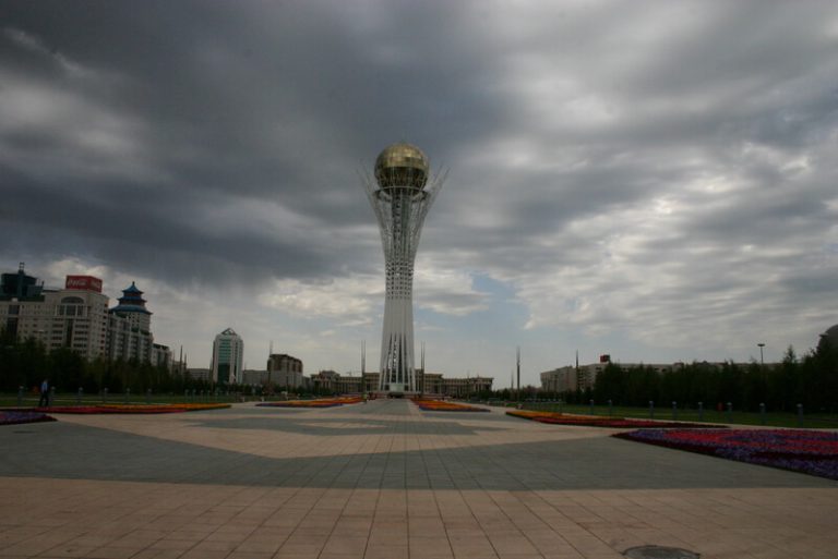Day 40 I ride past the Bayterek monument, which looks a bit like the world cup trophy but is actually a symbol of Kazakh legend…