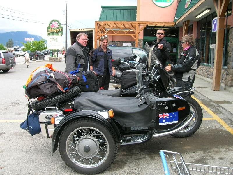 Later we meet an Australian couple with an Ural outfit who’ve been on the road for some time.