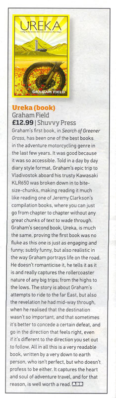 Ureka - Adventure Bike Rider review