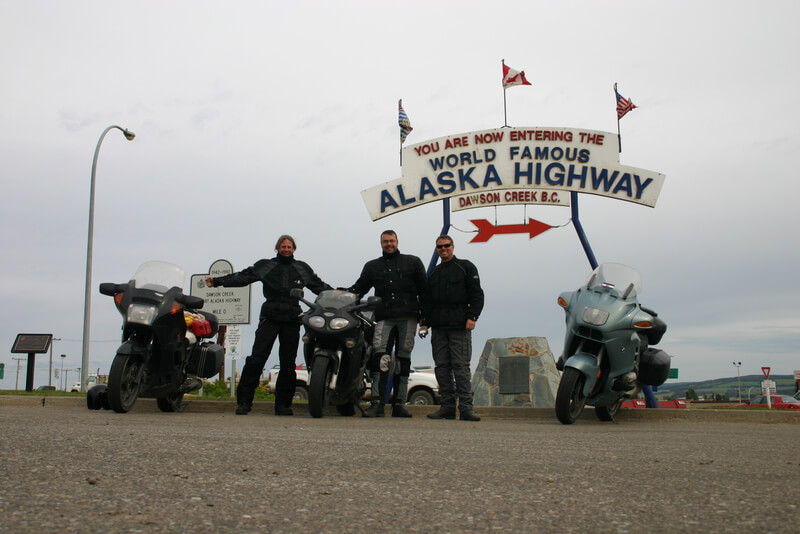 Day 7 This is it: the start of the Alaska Highway, also known as the ALCAN Highway. This is where we stop and take the obligatory photo of the sign. Its only significance being that it is there, for us it means the exact point where the journey continues.